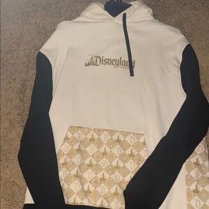 Disney White and Black Color-Block Sweatshirt